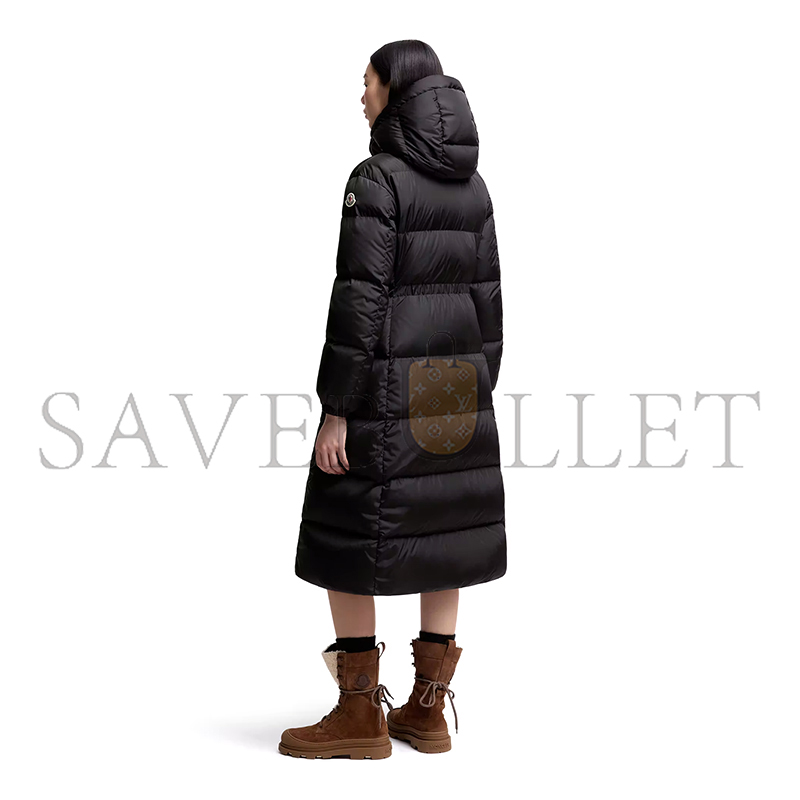 MONCLER CHAMER WOOL-TRIMMED HOODED LONG DOWN JACKET K20931C00022539ZD